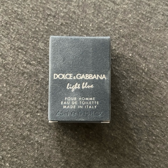 🌈NWT - DOLCE & GABBANA Light Blue Men’s Fragrance Mini Deluxe Sample Collectors - Picture 2 of 2